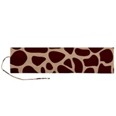 Animal Print Giraffe Patterns Roll Up Canvas Pencil Holder (l)