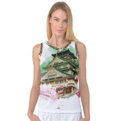 Osaka Castle Nagoya Castle Kumamoto Castle Women s Basketball Tank Top by Vaneshart