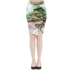 Osaka Castle Nagoya Castle Kumamoto Castle Midi Wrap Pencil Skirt by Vaneshart