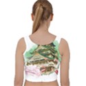 Osaka Castle Nagoya Castle Kumamoto Castle Velvet Racer Back Crop Top View2