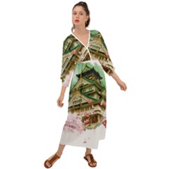 Osaka Castle Nagoya Castle Kumamoto Castle Grecian Style  Maxi Dress by Vaneshart