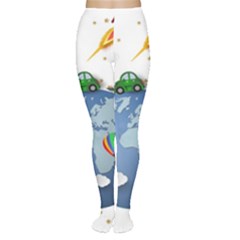 Earth Rocket Vector Earth Tights by Vaneshart