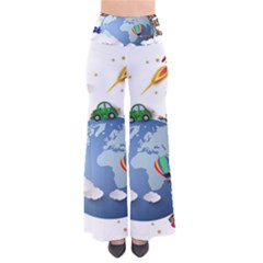 Earth Rocket Vector Earth So Vintage Palazzo Pants by Vaneshart