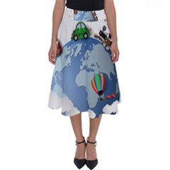 Earth Rocket Vector Earth Perfect Length Midi Skirt by Vaneshart