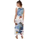 Earth Rocket Vector Earth V-Neck Chiffon Maxi Dress View2