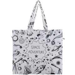 Space Elements Canvas Travel Bag by Vaneshart