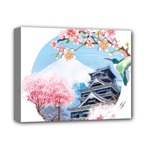 Japan National Cherry Blossom Festival Japanese Deluxe Canvas 14  X 11  (stretched) by Vaneshart