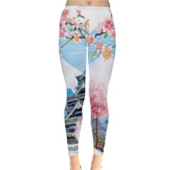 Japan National Cherry Blossom Festival Japanese Inside Out Leggings by Vaneshart