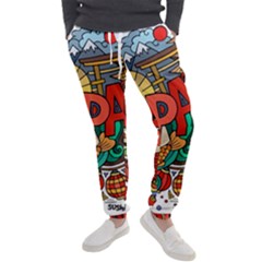 Earthquake And Tsunami Drawing Japan Illustration Men s Jogger Sweatpants