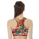 Earthquake And Tsunami Drawing Japan Illustration Sports Bra with Border View2