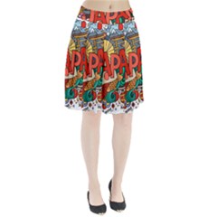 Earthquake And Tsunami Drawing Japan Illustration Pleated Skirt