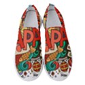 Earthquake And Tsunami Drawing Japan Illustration Women s Slip On Sneakers View1