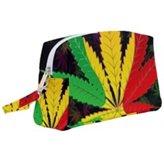 Cannabis Leaf Color Wristlet Pouch Bag (large) by Vaneshart