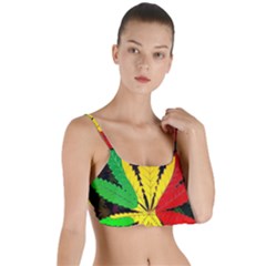 Cannabis Leaf Color Layered Top Bikini Top 