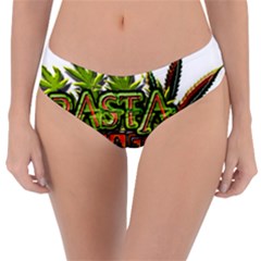 Cannabis Hemp Hashish Illegal Drug Trade Rasta Reversible Classic Bikini Bottoms by Vaneshart