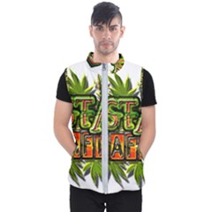 Cannabis Hemp Hashish Illegal Drug Trade Rasta Men s Puffer Vest by Vaneshart