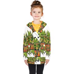 Cannabis Hemp Hashish Illegal Drug Trade Rasta Kids  Double Breasted Button Coat by Vaneshart