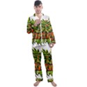 Cannabis Hemp Hashish Illegal Drug Trade Rasta Men s Satin Pajamas Long Pants Set View1