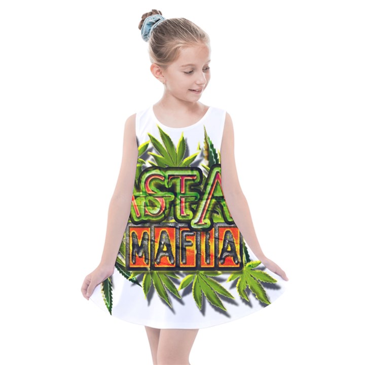 Cannabis Hemp Hashish Illegal Drug Trade Rasta Kids  Summer Dress