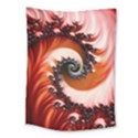 Abstract Fractal Patterns Red Medium Tapestry View1