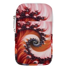 Abstract Fractal Patterns Red Waist Pouch (small)