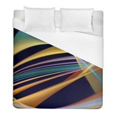 Lines Stripes Colorful Abstract Background Color Duvet Cover (full/ Double Size) by Vaneshart