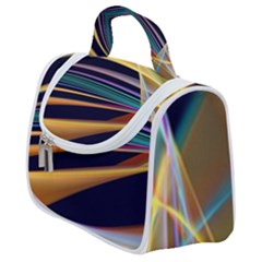 Lines Stripes Colorful Abstract Background Color Satchel Handbag