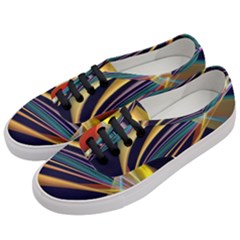 Lines Stripes Colorful Abstract Background Color Women s Classic Low Top Sneakers by Vaneshart