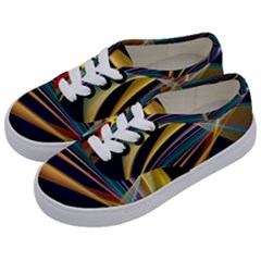 Lines Stripes Colorful Abstract Background Color Kids  Classic Low Top Sneakers by Vaneshart