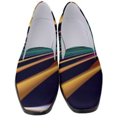 Lines Stripes Colorful Abstract Background Color Women s Classic Loafer Heels by Vaneshart