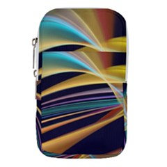 Lines Stripes Colorful Abstract Background Color Waist Pouch (large)