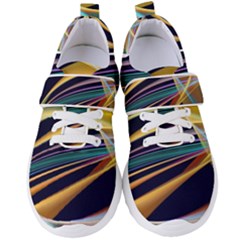 Lines Stripes Colorful Abstract Background Color Women s Velcro Strap Shoes by Vaneshart