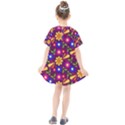 Flowers Patterns Multicolored Vector Kids  Smock Dress View2