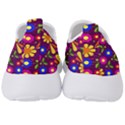 Flowers Patterns Multicolored Vector Men s Slip On Sneakers View4