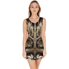 Roots Abstract Sectors Layers Colors Bodycon Dress by Vaneshart