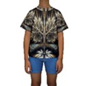 Roots Abstract Sectors Layers Colors Kids  Short Sleeve Swimwear View1