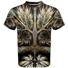 Roots Abstract Sectors Layers Colors Men s Cotton Tee by Vaneshart