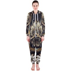 Roots Abstract Sectors Layers Colors Hooded Jumpsuit (ladies)  by Vaneshart