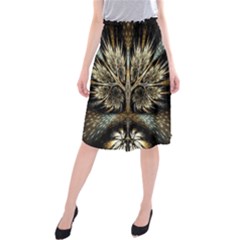 Roots Abstract Sectors Layers Colors Midi Beach Skirt by Vaneshart