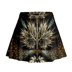 Roots Abstract Sectors Layers Colors Mini Flare Skirt by Vaneshart