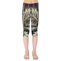 Roots Abstract Sectors Layers Colors Kids  Capri Leggings  by Vaneshart