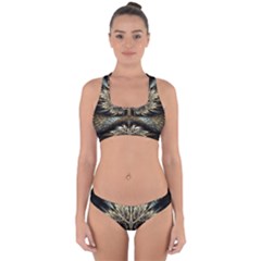 Roots Abstract Sectors Layers Colors Cross Back Hipster Bikini Set by Vaneshart