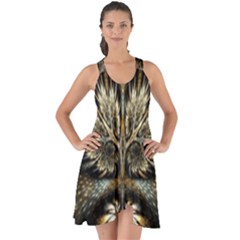 Roots Abstract Sectors Layers Colors Show Some Back Chiffon Dress by Vaneshart