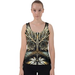 Roots Abstract Sectors Layers Colors Velvet Tank Top by Vaneshart