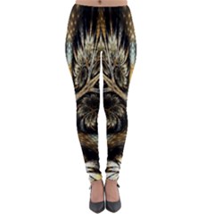 Roots Abstract Sectors Layers Colors Lightweight Velour Leggings by Vaneshart