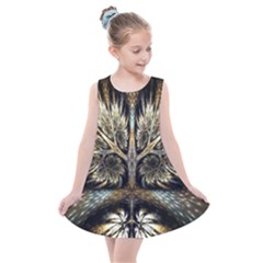 Roots Abstract Sectors Layers Colors Kids  Summer Dress by Vaneshart