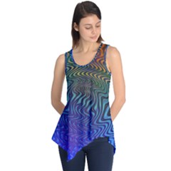 Abstract Circles Lines Colorful Sleeveless Tunic by Vaneshart