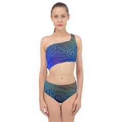 Abstract Circles Lines Colorful Spliced Up Two Piece Swimsuit by Vaneshart