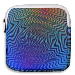 Abstract Circles Lines Colorful Mini Square Pouch by Vaneshart