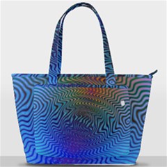 Abstract Circles Lines Colorful Back Pocket Shoulder Bag 